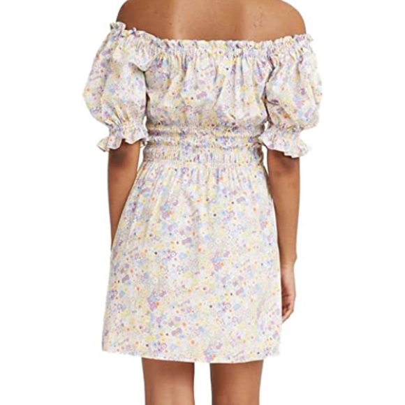 Levi’s Cloud Dancer Floral Verenne Off-Shoulder Dress - Picture 2 of 2